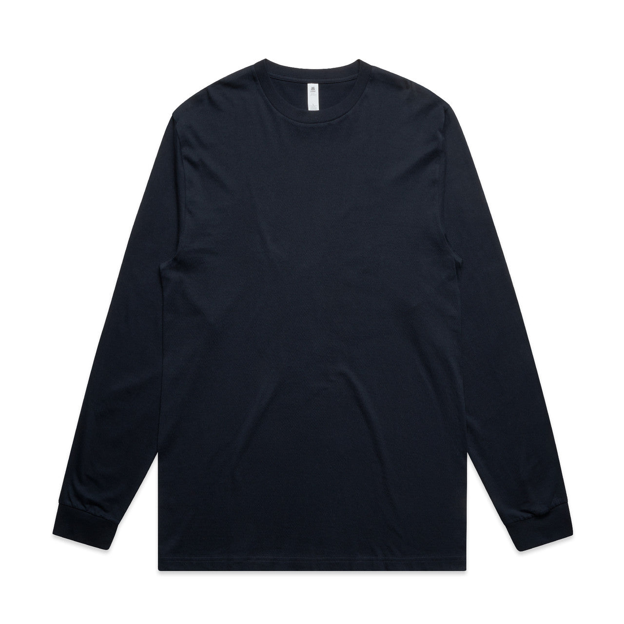 Men's Premium Carded Cotton Block Long Sleeve Tee Shirt Durable Comfortable Fit