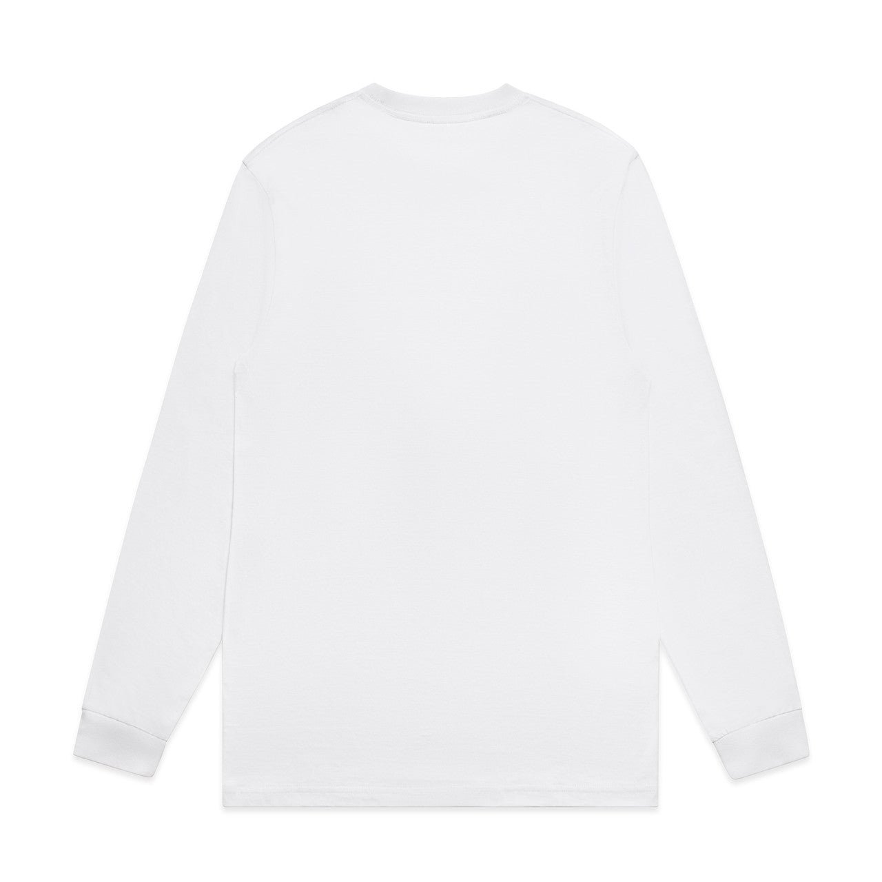 Men's Premium Carded Cotton Block Long Sleeve Tee Shirt Durable Comfortable Fit