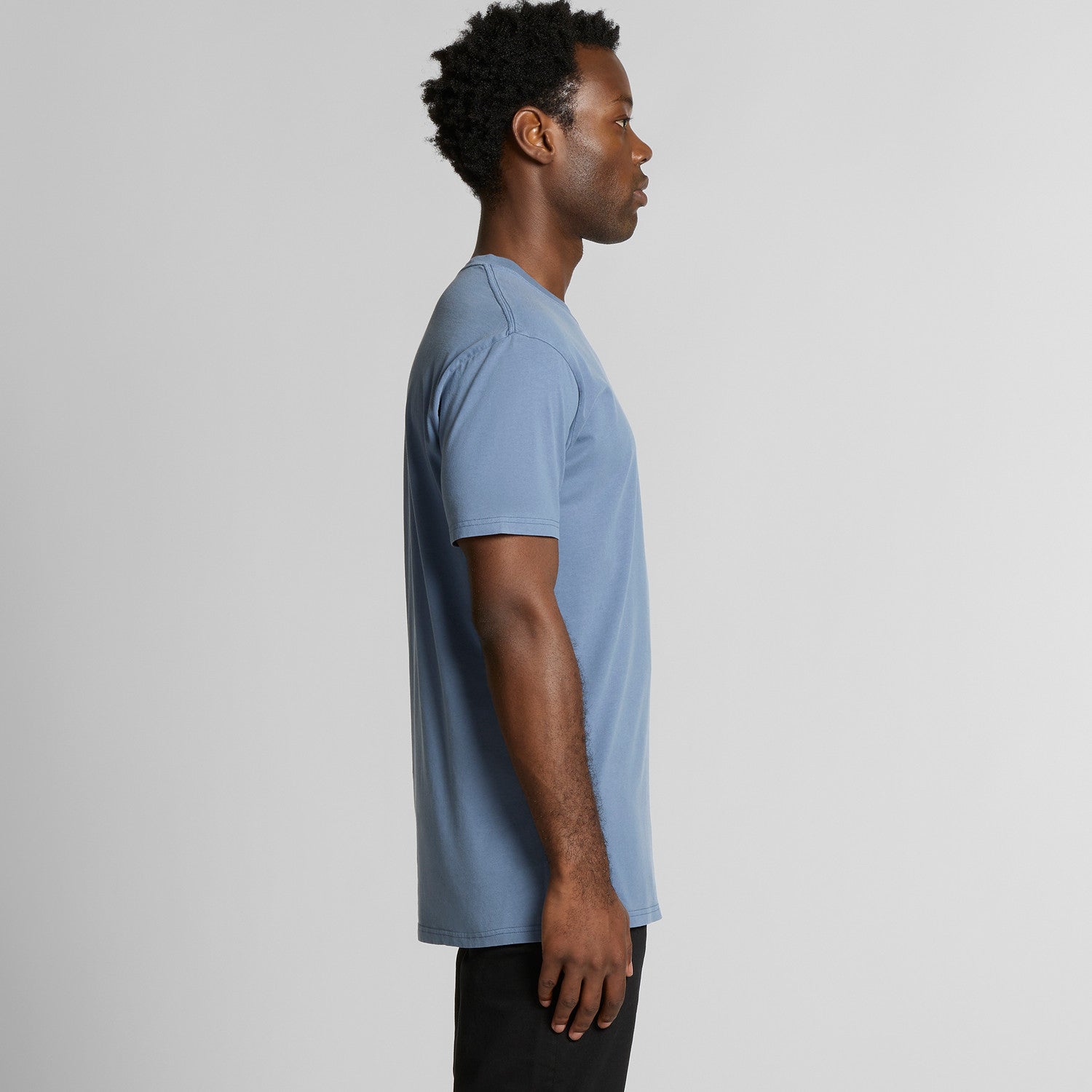 Men's Premium Faded Cotton Staple Tee - Soft, Preshrunk, Durable