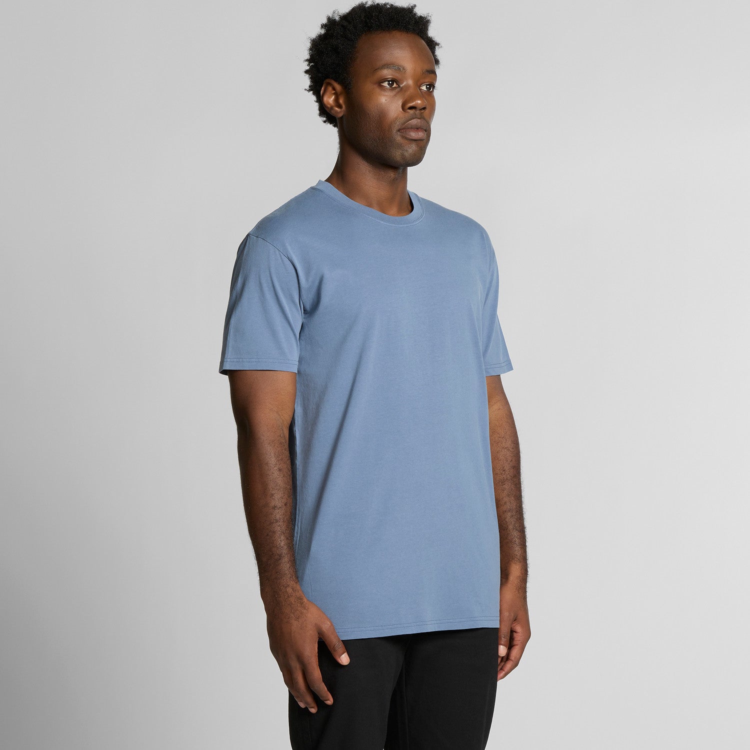 Men's Premium Faded Cotton Staple Tee - Soft, Preshrunk, Durable