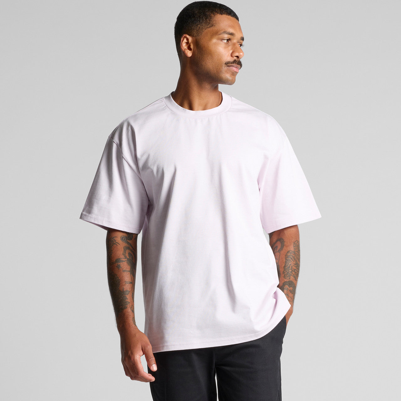 Premium Heavyweight Cotton Tee: Durable, Relaxed Fit, Wide Ribbing, AS Colour 5080