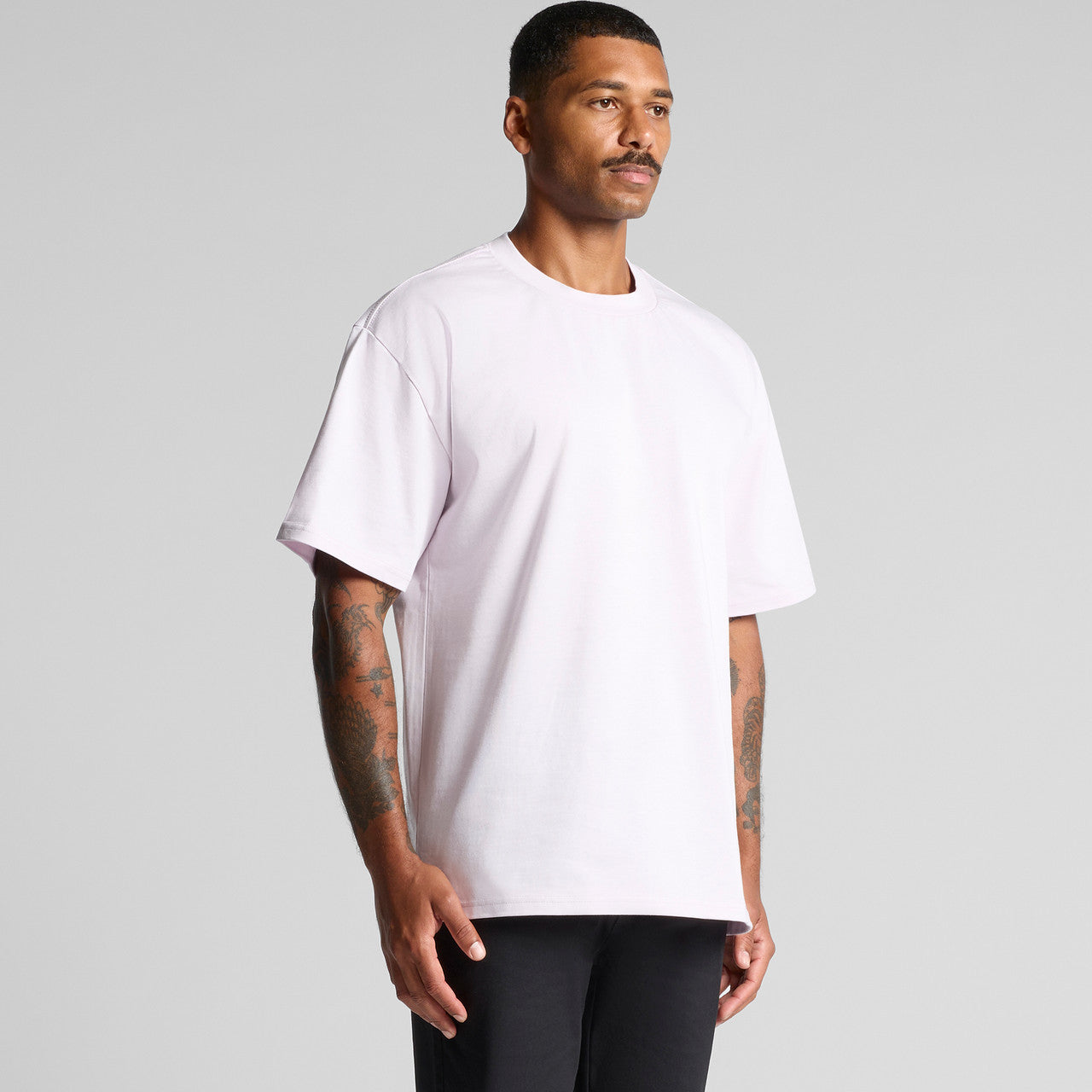 Premium Heavyweight Cotton Tee: Durable, Relaxed Fit, Wide Ribbing, AS Colour 5080