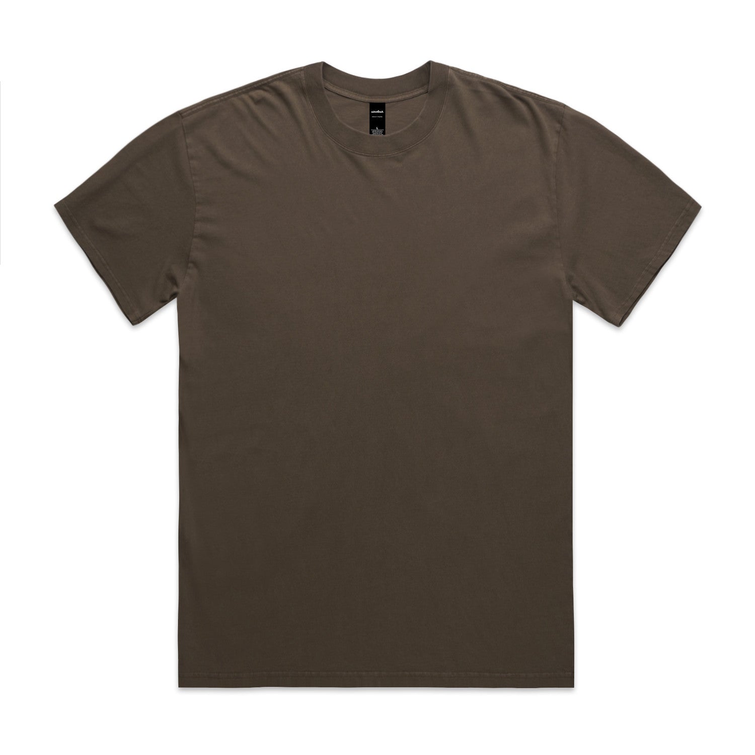Men's Heavyweight Faded Cotton Tee: Relaxed Fit, Durable, Garment Dyed Style