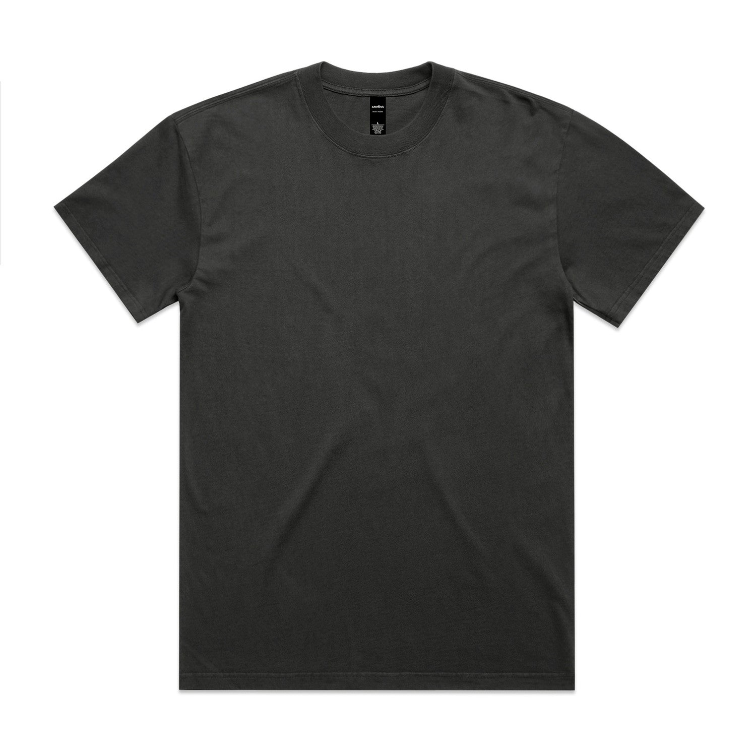 Men's Heavyweight Faded Cotton Tee: Relaxed Fit, Durable, Garment Dyed Style
