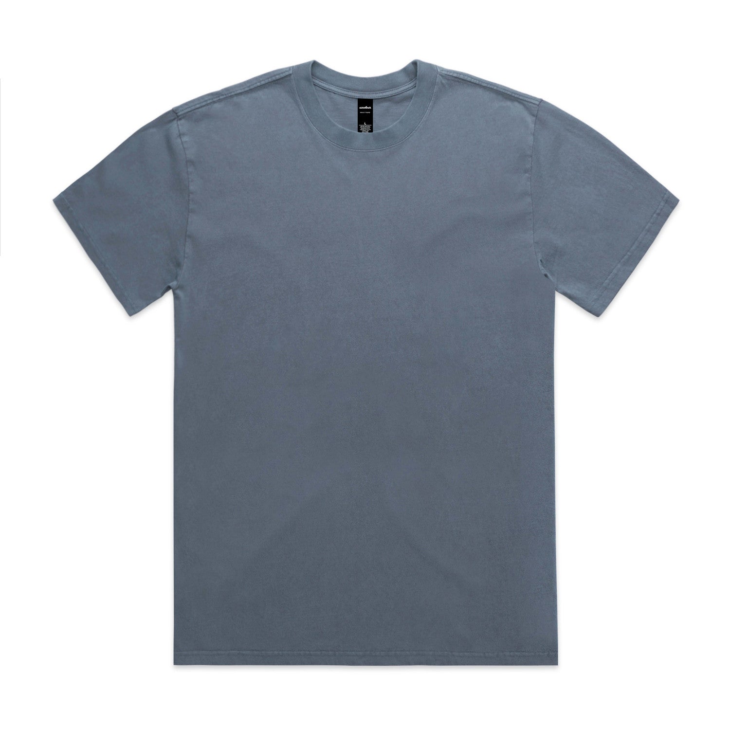 Men's Heavyweight Faded Cotton Tee: Relaxed Fit, Durable, Garment Dyed Style