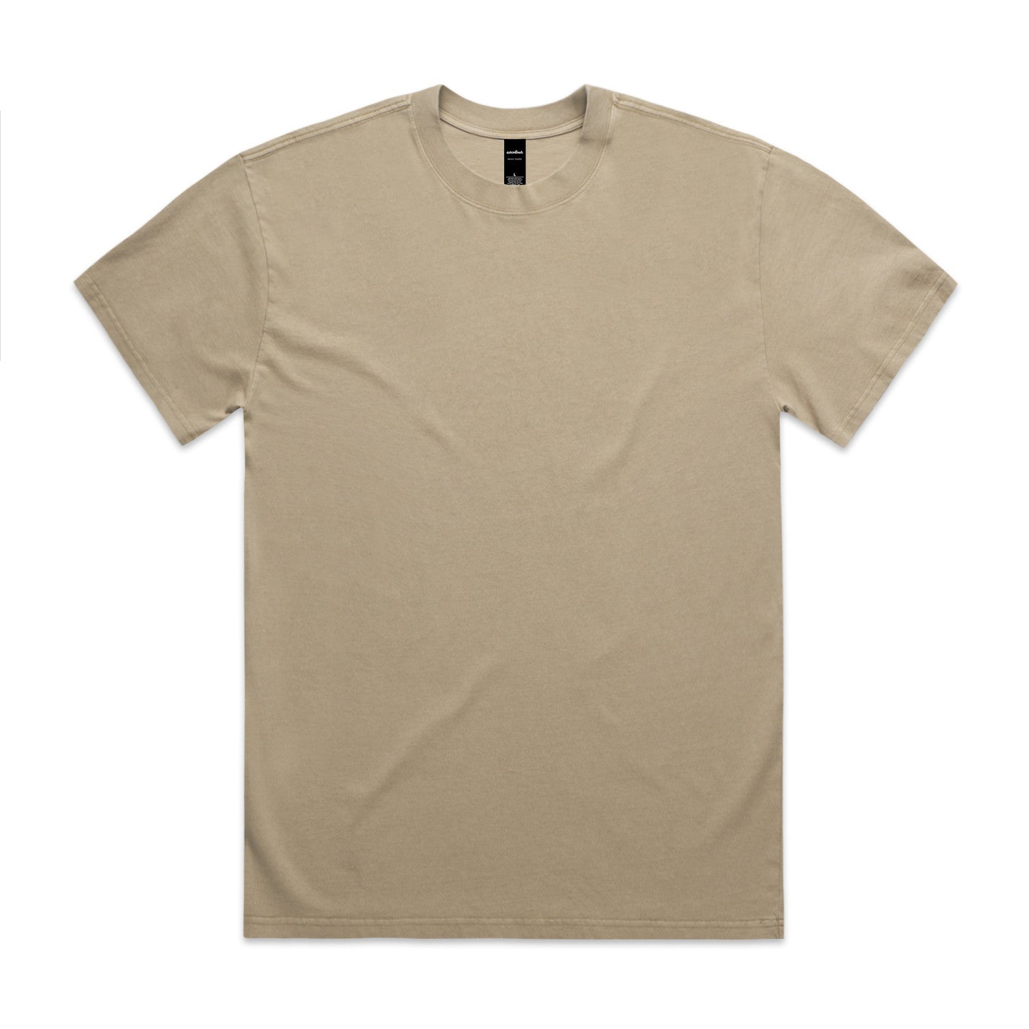 Men's Heavyweight Faded Cotton Tee: Relaxed Fit, Durable, Garment Dyed Style