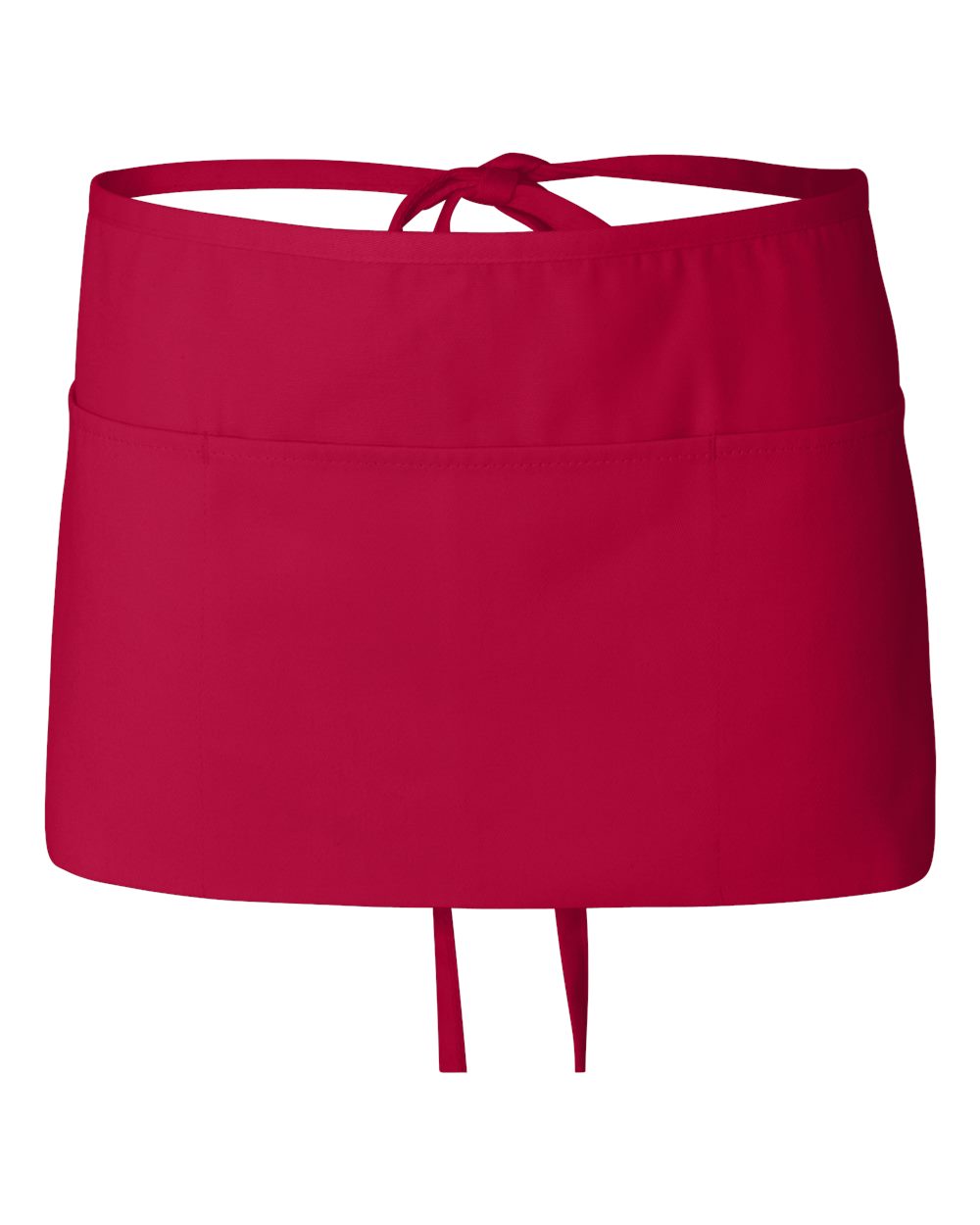 Q-Tees Heavy-Duty Waist Apron with Three Pockets and Ties