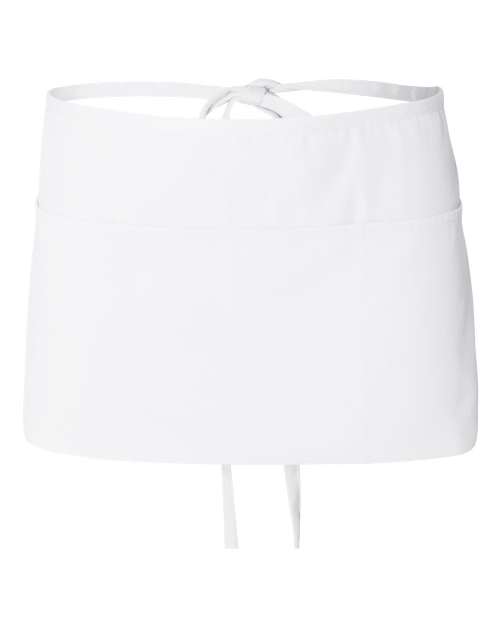 Q-Tees Heavy-Duty Waist Apron with Three Pockets and Ties