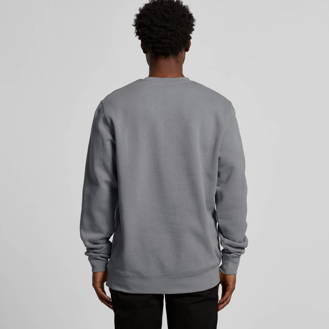 AS Colour Men's Premium Heavyweight Stencil Crewneck Sweatshirt - Sustainable Recycled Fleece
