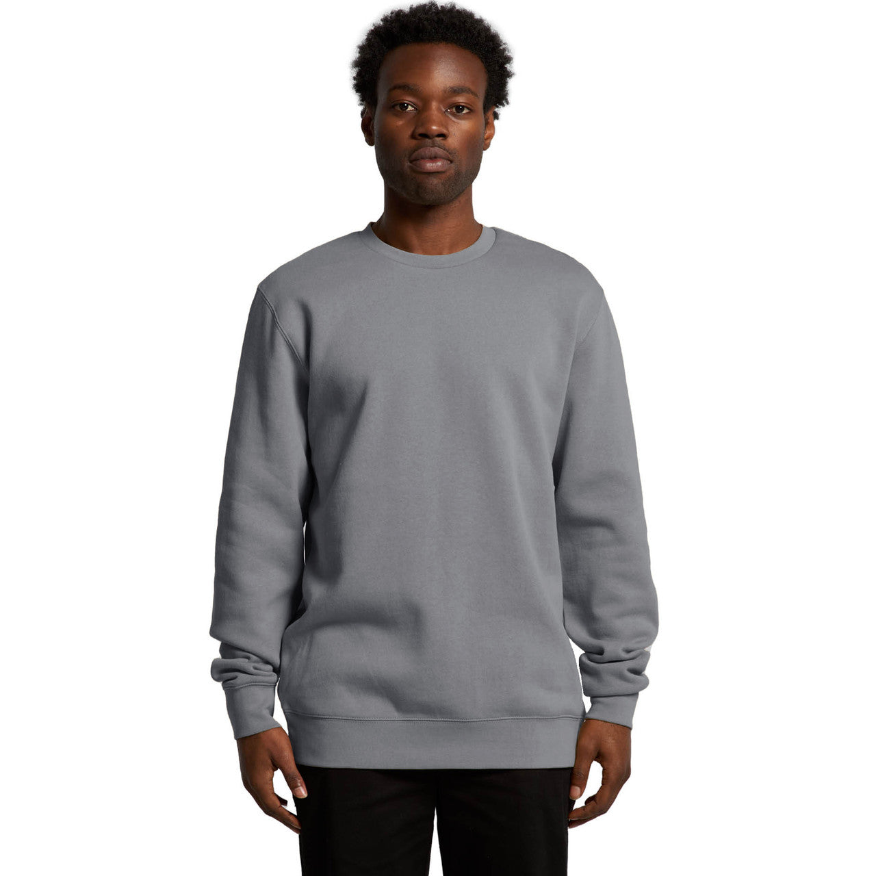 AS Colour Men's Premium Heavyweight Stencil Crewneck Sweatshirt - Sustainable Recycled Fleece