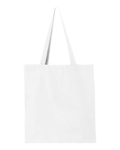 Q-Tees 14L Heavy Cotton Canvas Shopping Tote Bag with Handles