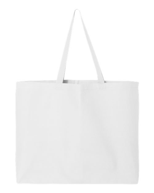 Q-Tees 25L Jumbo Canvas Tote Bag with Gusseted Base