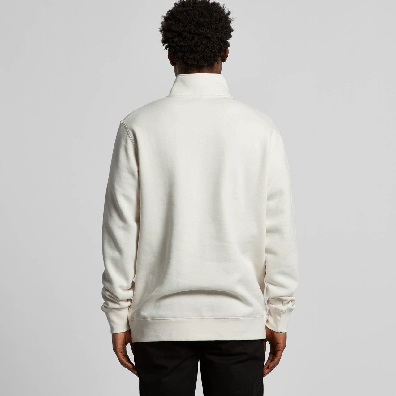 AS Colour Men's Stencil Half-Zip Crewneck Sweatshirt - Durable Anti-Pill Fleece