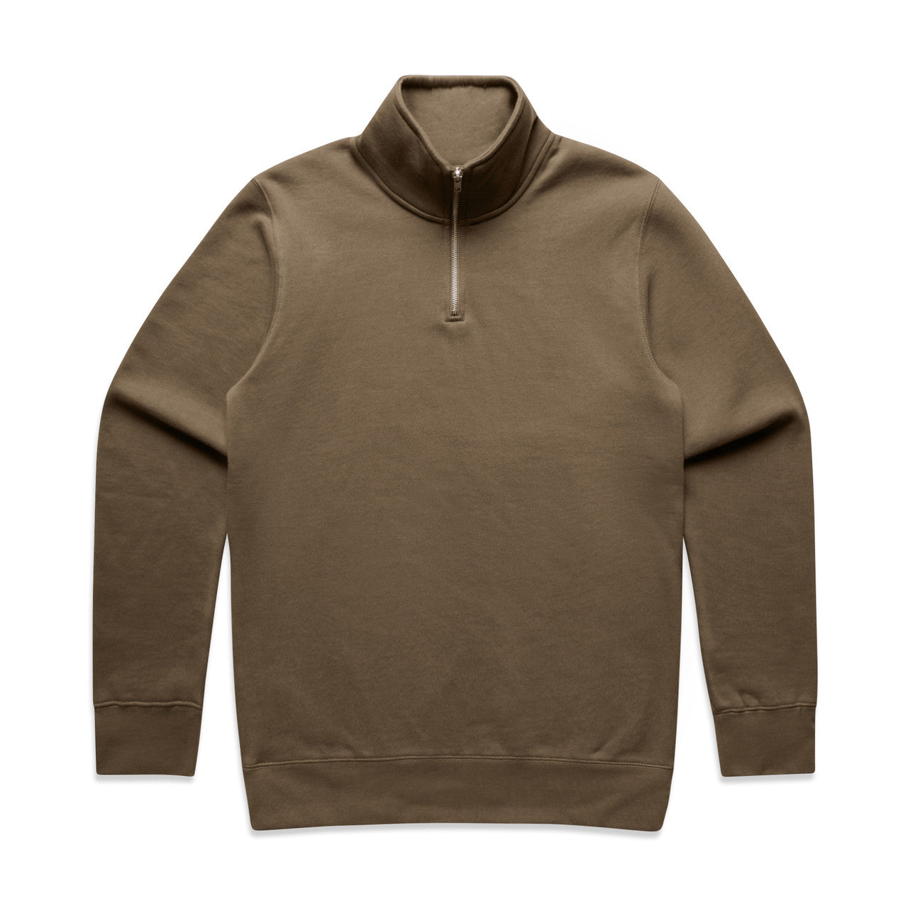 AS Colour Men's Stencil Half-Zip Crewneck Sweatshirt - Durable Anti-Pill Fleece