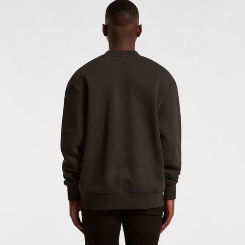 Men's Heavyweight Oversized Crewneck Sweatshirt with Dropped Shoulders AS Colour