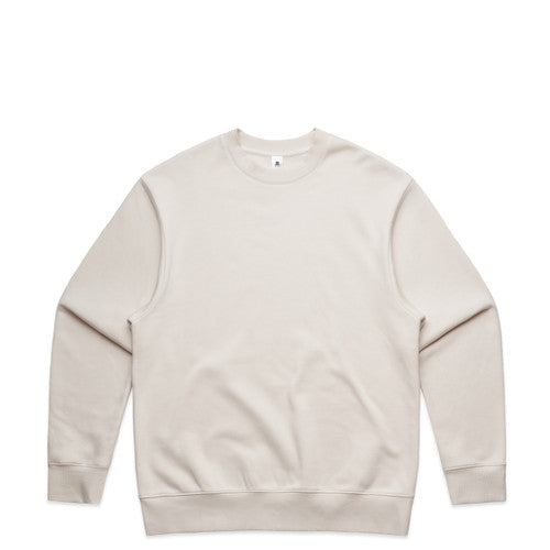 Men's Heavyweight Oversized Crewneck Sweatshirt with Dropped Shoulders AS Colour
