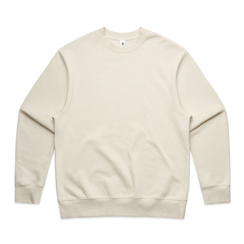 Men's Heavyweight Oversized Crewneck Sweatshirt with Dropped Shoulders AS Colour