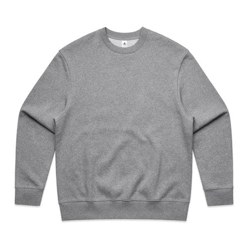 Men's Heavyweight Oversized Crewneck Sweatshirt with Dropped Shoulders AS Colour