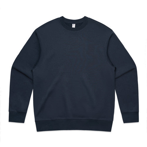 Men's Heavyweight Oversized Crewneck Sweatshirt with Dropped Shoulders AS Colour