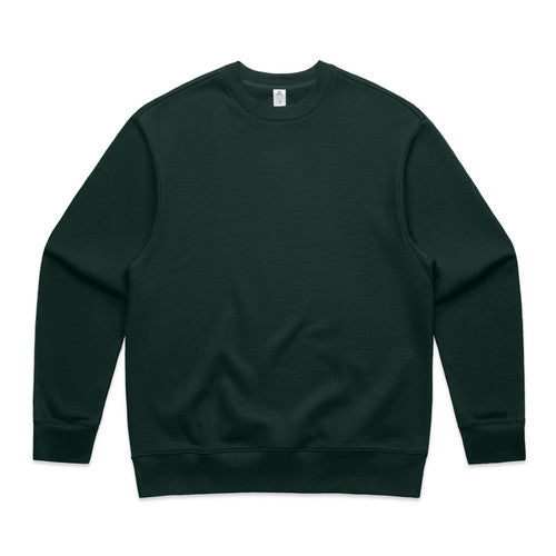 Men's Heavyweight Oversized Crewneck Sweatshirt with Dropped Shoulders AS Colour