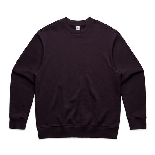 Men's Heavyweight Oversized Crewneck Sweatshirt with Dropped Shoulders AS Colour