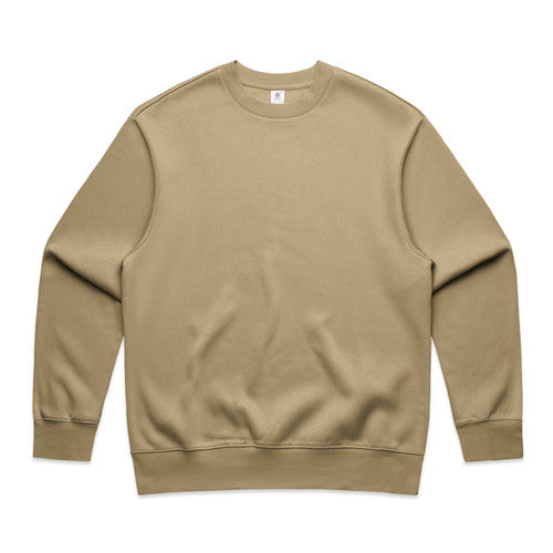 Men's Heavyweight Oversized Crewneck Sweatshirt with Dropped Shoulders AS Colour