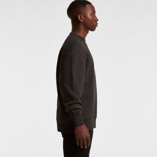 Men's Heavyweight Oversized Crewneck Sweatshirt with Dropped Shoulders AS Colour