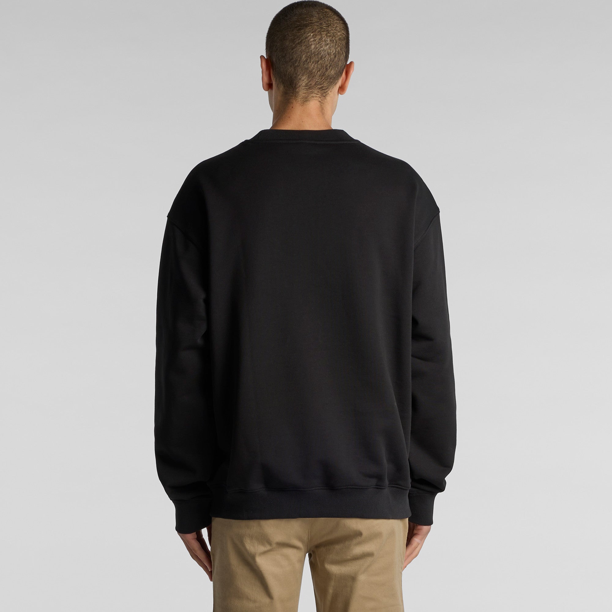 Premium Heavyweight Cotton French Terry Crewneck Sweatshirt - Relaxed Fit, Durable