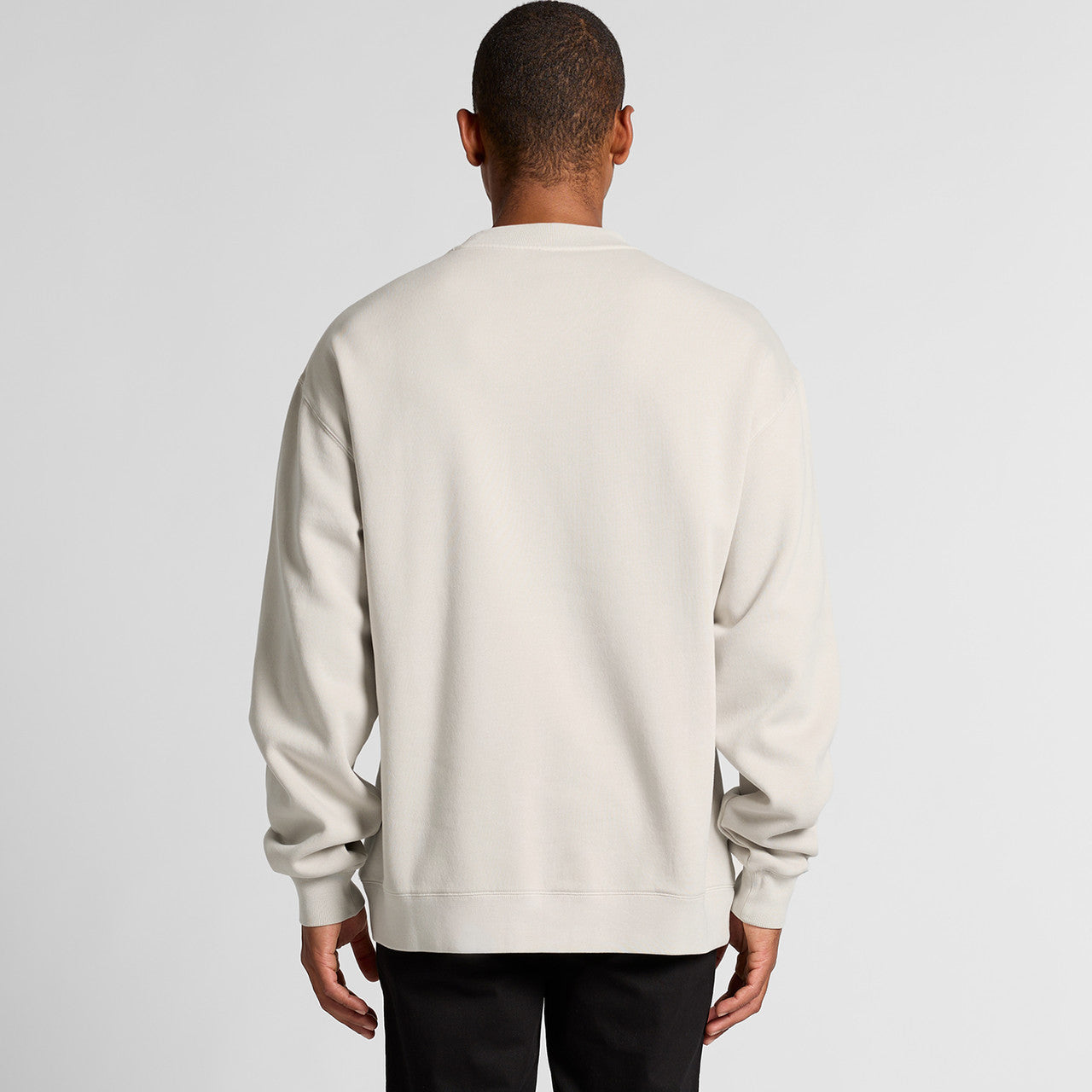 Men's Relaxed Fit Faded Crewneck Sweatshirt Soft Cotton Blend Recycled Poly