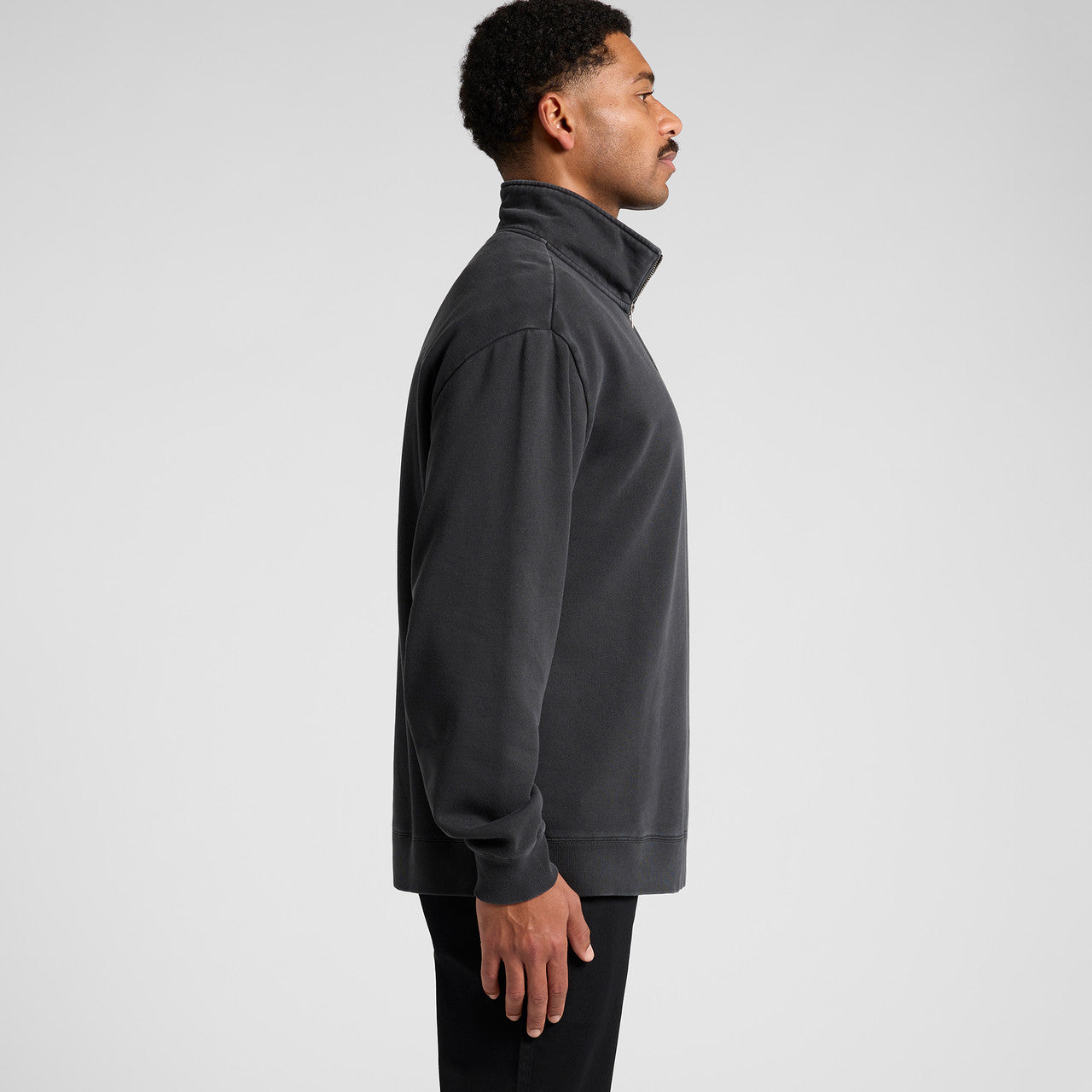 AS Colour Relaxed Fit Faded Half-Zip Sweatshirt for Men - Mid-Weight Comfort