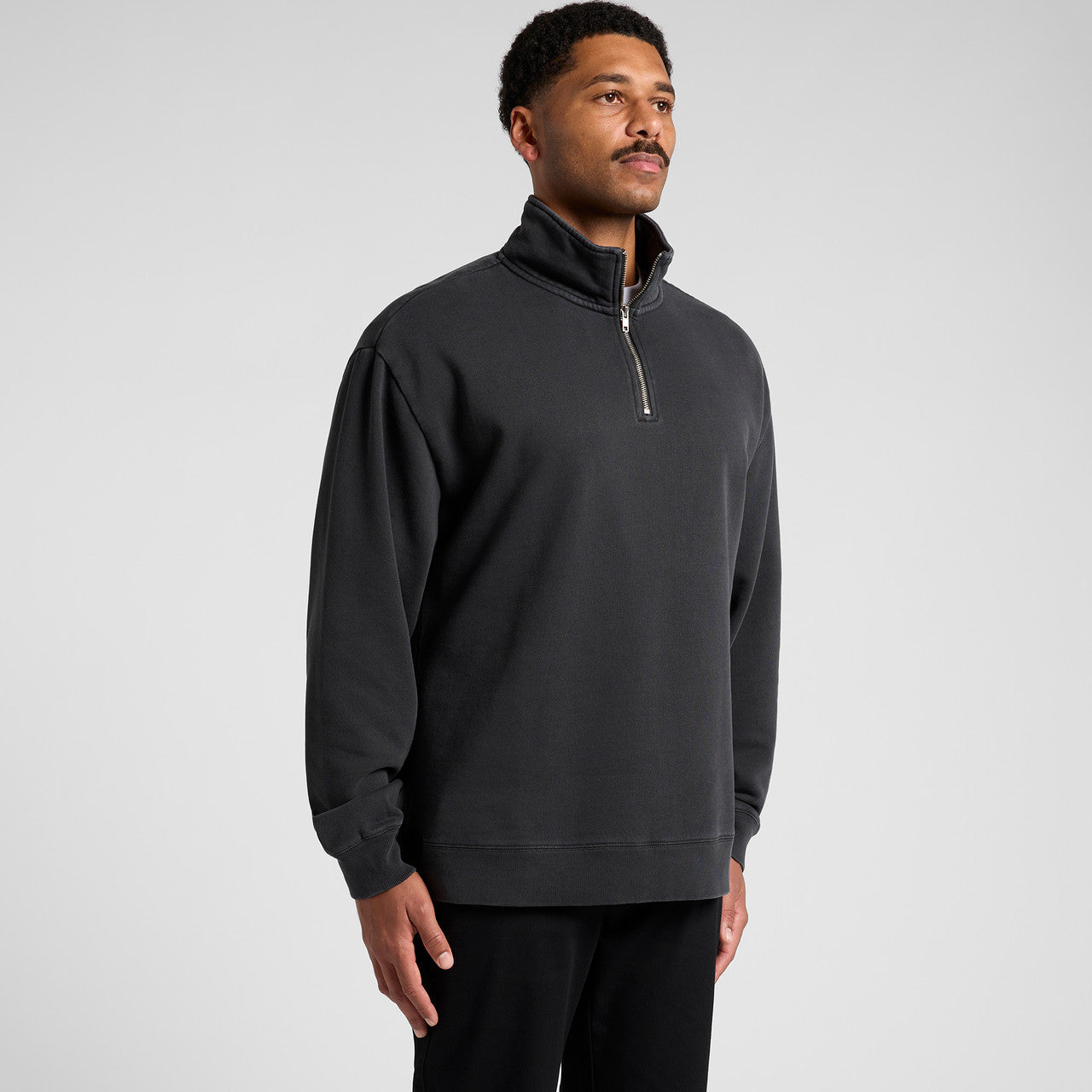 AS Colour Relaxed Fit Faded Half-Zip Sweatshirt for Men - Mid-Weight Comfort