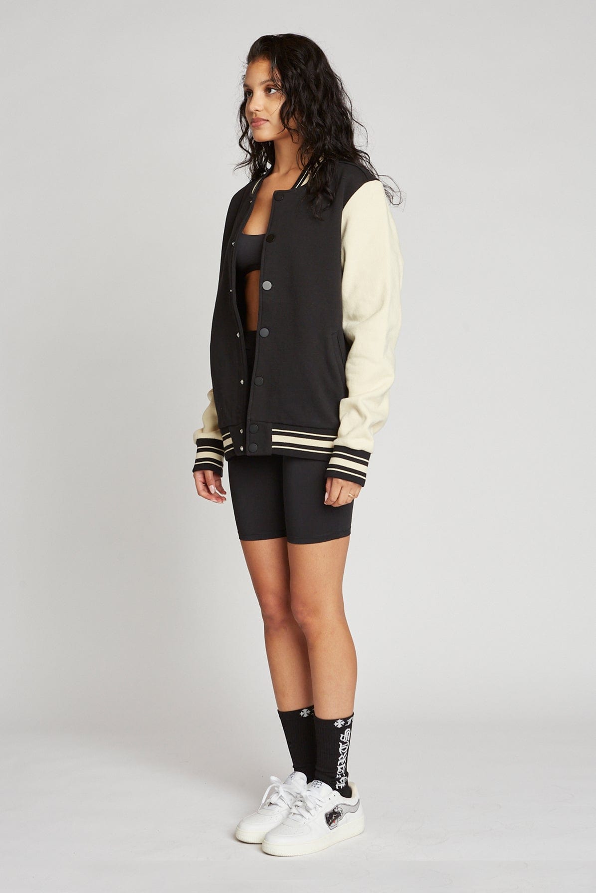 Vintage Cotton Letterman Jacket 16oz Almond Oil Sleeves Classic