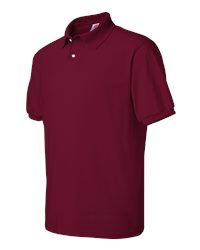 Hanes Youth EcoSmart Durable Cotton-Poly Jersey Polo Shirt - Sustainable Style 054Y