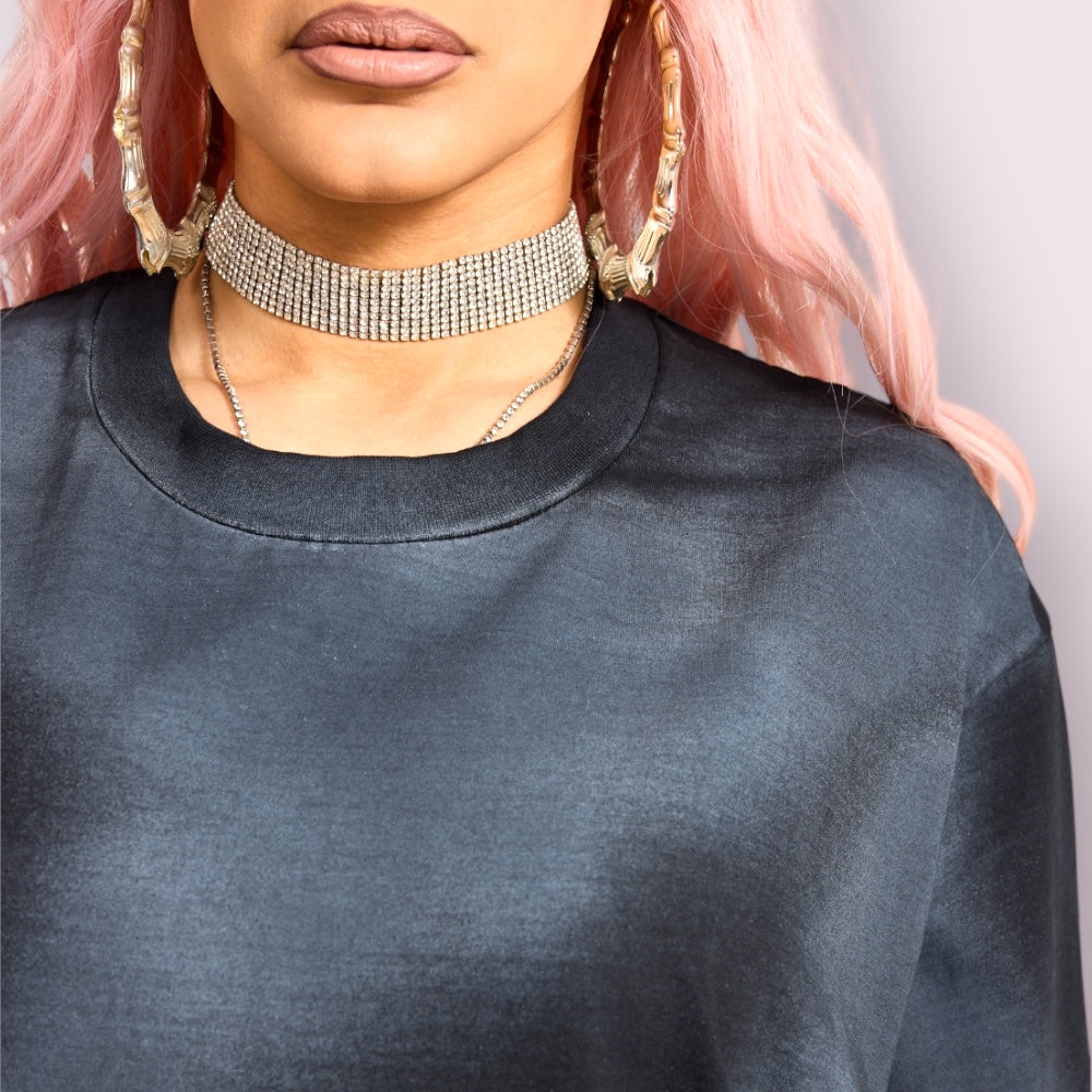 Luxe TS9000TA 100% Combed Cotton Tee with Bio-Polish Finish