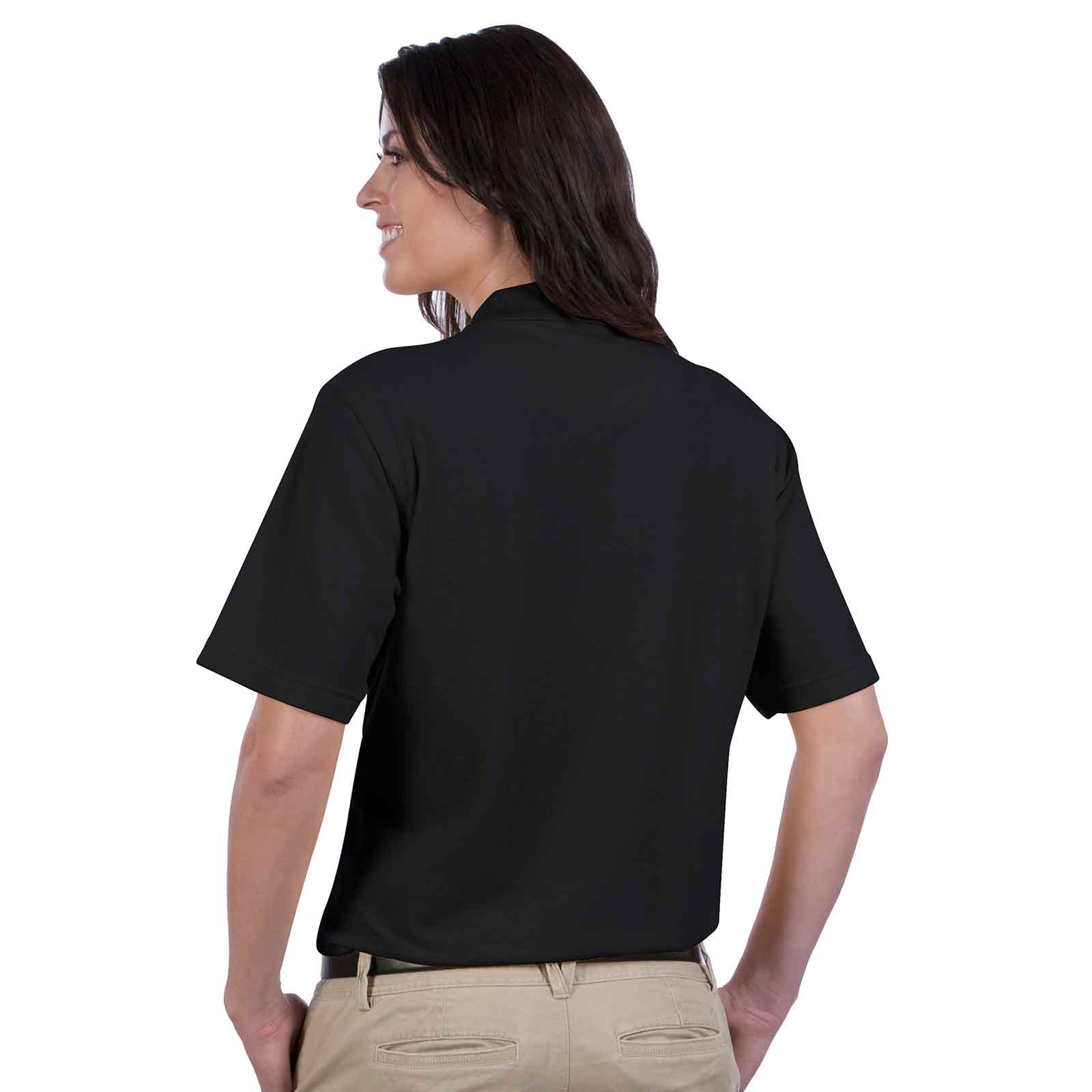 OTTO Ladies' Comfortable Sport Polo Shirt Cotton-Blend Pique Knit