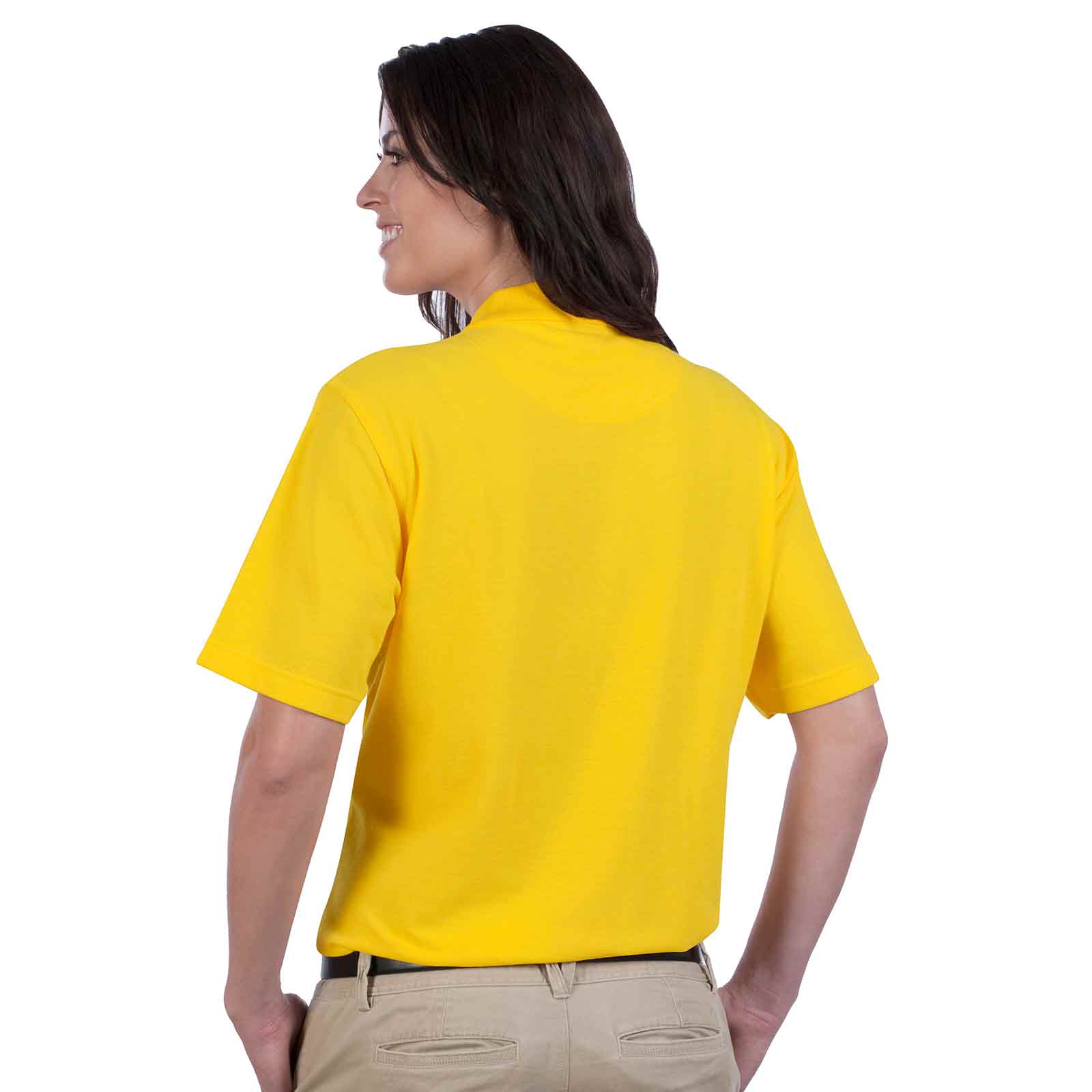 OTTO Ladies' Comfortable Sport Polo Shirt Cotton-Blend Pique Knit