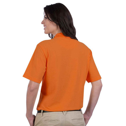 OTTO Ladies' Comfortable Sport Polo Shirt Cotton-Blend Pique Knit