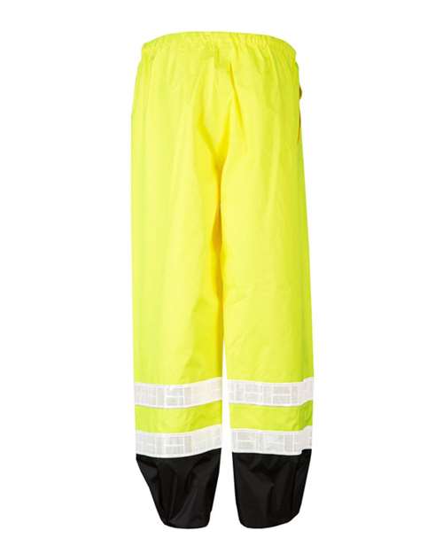 Kishigo Unisex Storm Stopper Pro Rainwear Pants – Lime and Orange