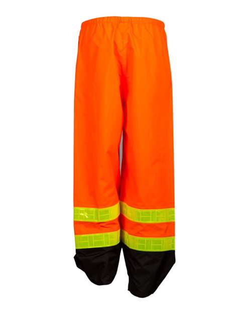 Kishigo Unisex Storm Stopper Pro Rainwear Pants – Lime and Orange