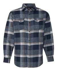 Independent Trading Co. Unisex Heavyweight Plaid Button-Down Flannel Shirt