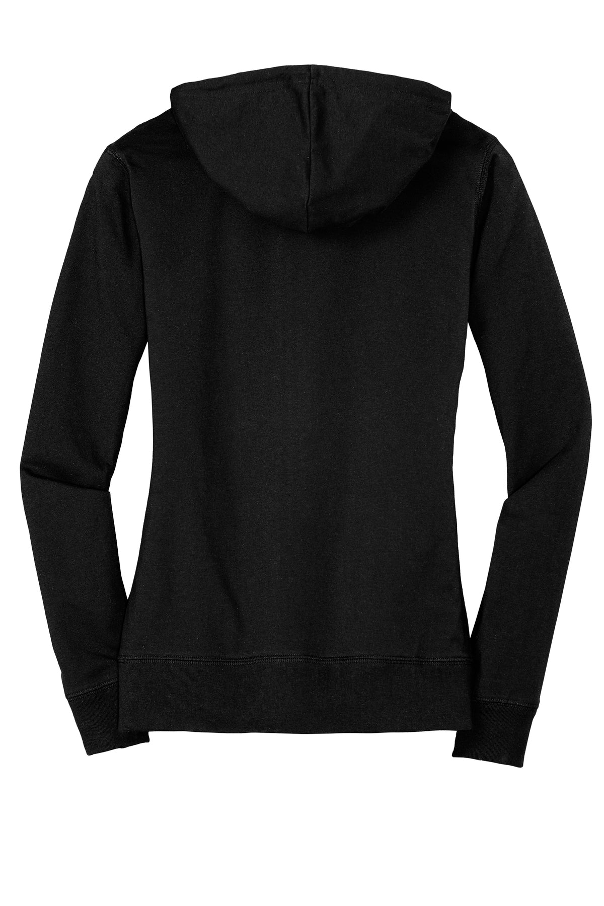 District Women's Fitted Jersey Full-Zip Hoodie 60/40 Cotton Blend