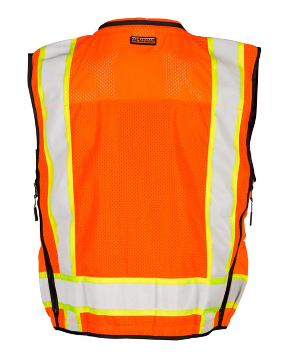Kishigo High-Visibility Professional Surveyor Safety Vest with Multi-Pockets and Reflective Trim