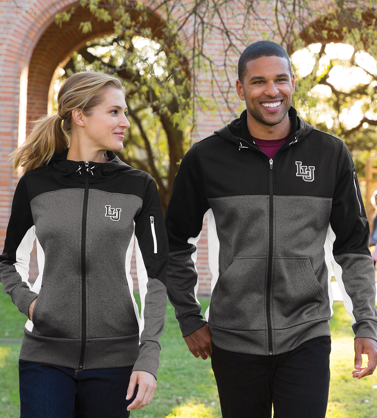 Sport-Tek Performance Tech Fleece Full-Zip Hooded Jacket with Media Pocket