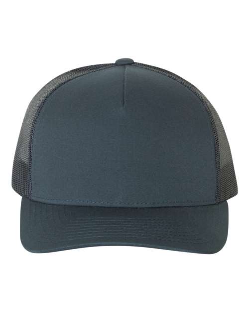 YP Classics Five-Panel Retro Trucker Cap – Structured Polyester Cotton Snapback