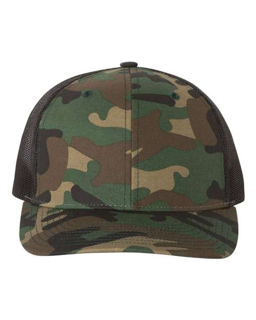 Richardson 112P Printed Trucker Cap – Structured 6-Panel Mesh Back