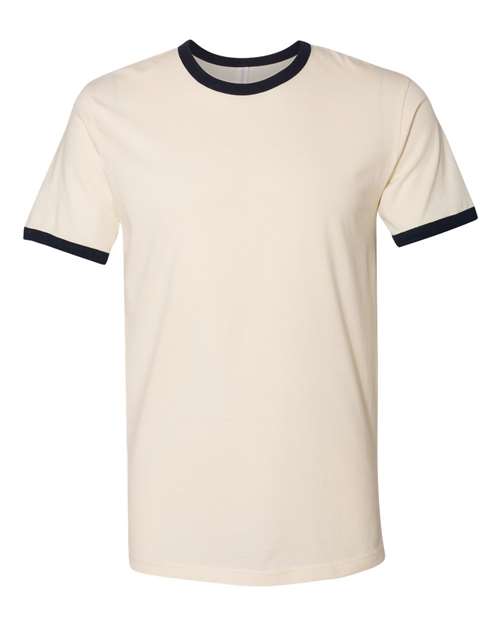 Premium Next Level Unisex Cotton Ringer T-Shirt with Contrast Trim