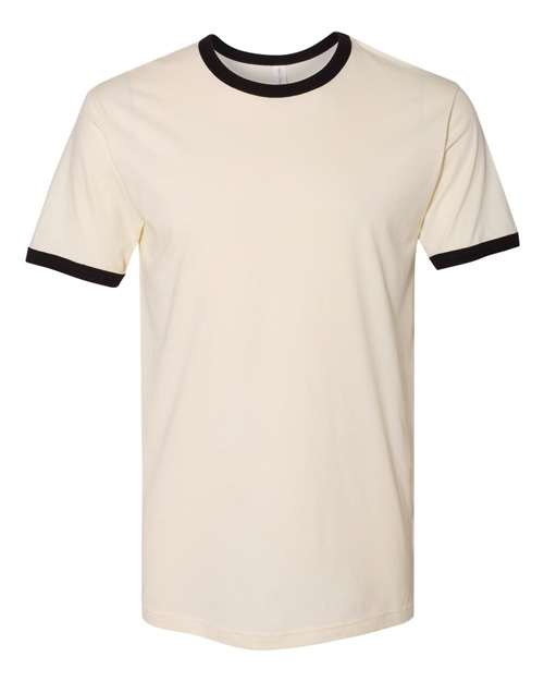Premium Next Level Unisex Cotton Ringer T-Shirt with Contrast Trim