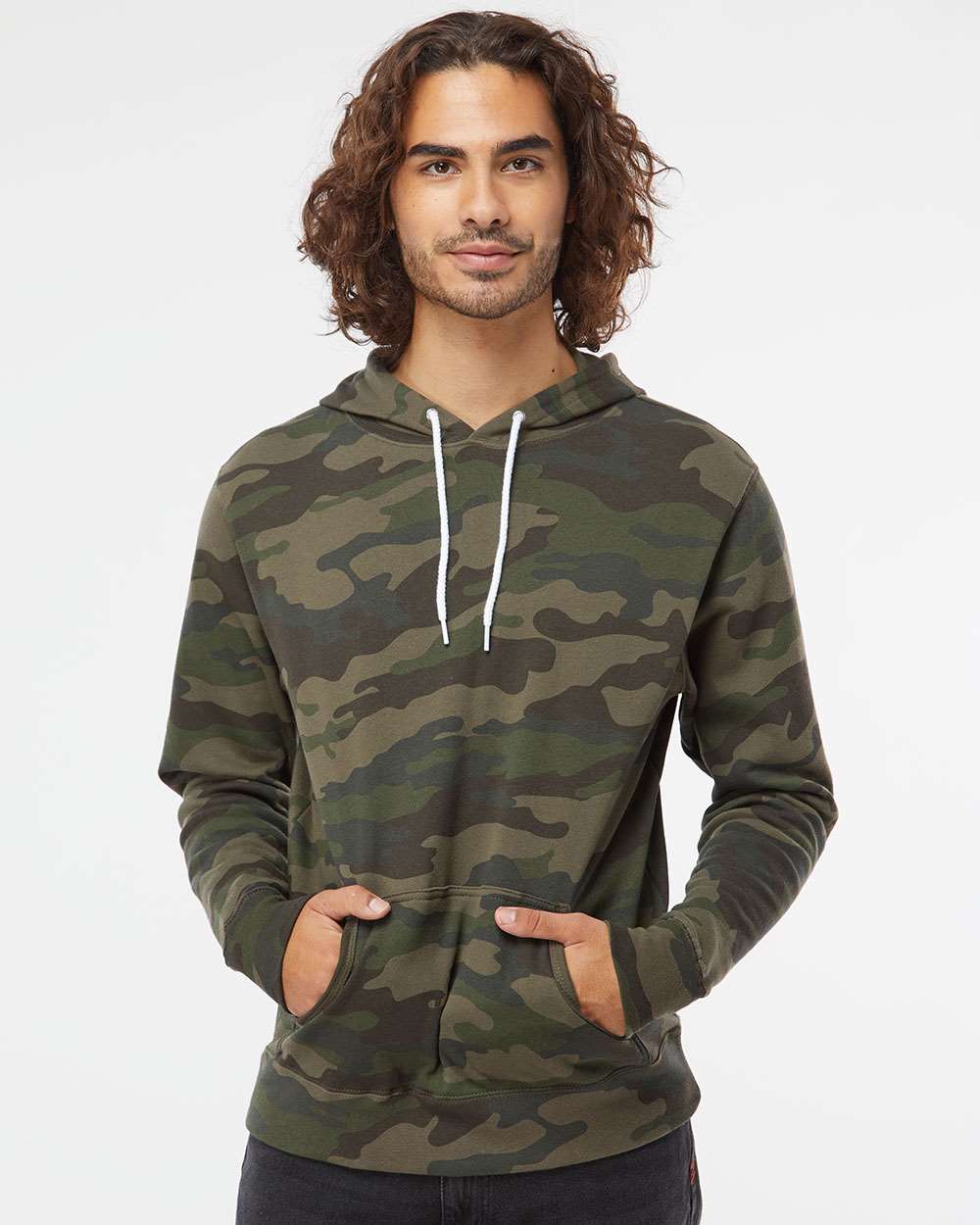 Independent Trading Co. Unisex Lightweight Slim Fit Hooded Sweatshirt