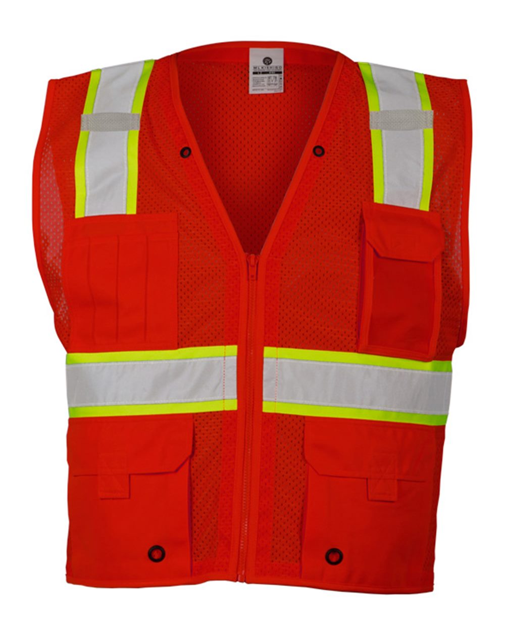 Kishigo Unisex EV Series Enhanced Visibility Multi-Pocket Mesh Safety Vest