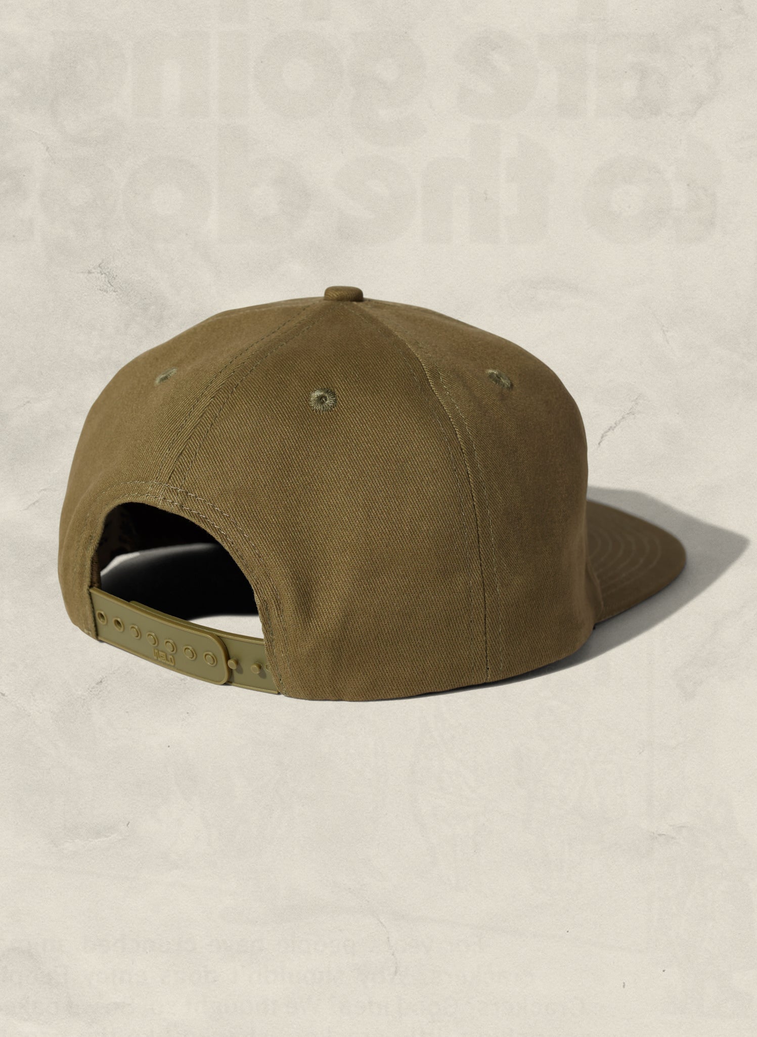 Brushed Cotton 5-Panel Field Trip Snapback Hat Adjustable Snapback Closure